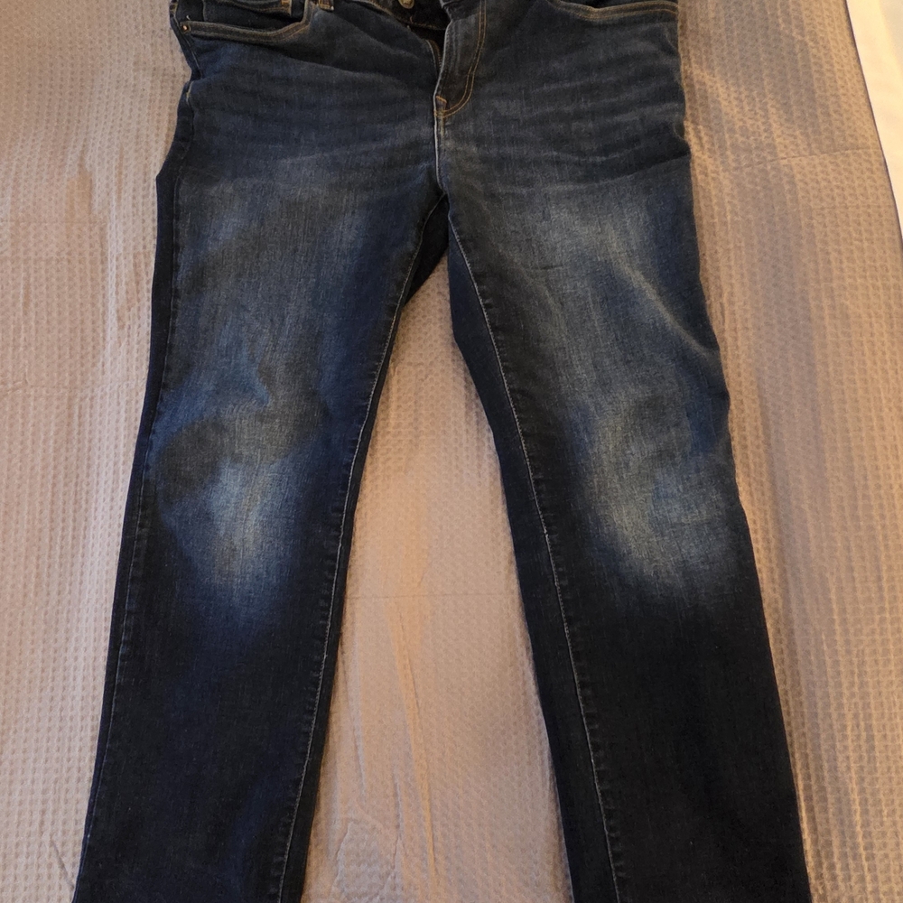 Buffalo David Bitton Men's Slim Straight Jeans in Dark Indigo Fade